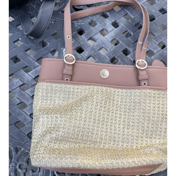 Anne Klein Handbags - Anne Klein Classic Pocket Tote Bag With Leather Handles